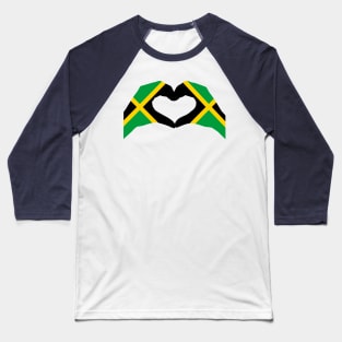 We Heart Jamaica Patriot Flag Series Baseball T-Shirt